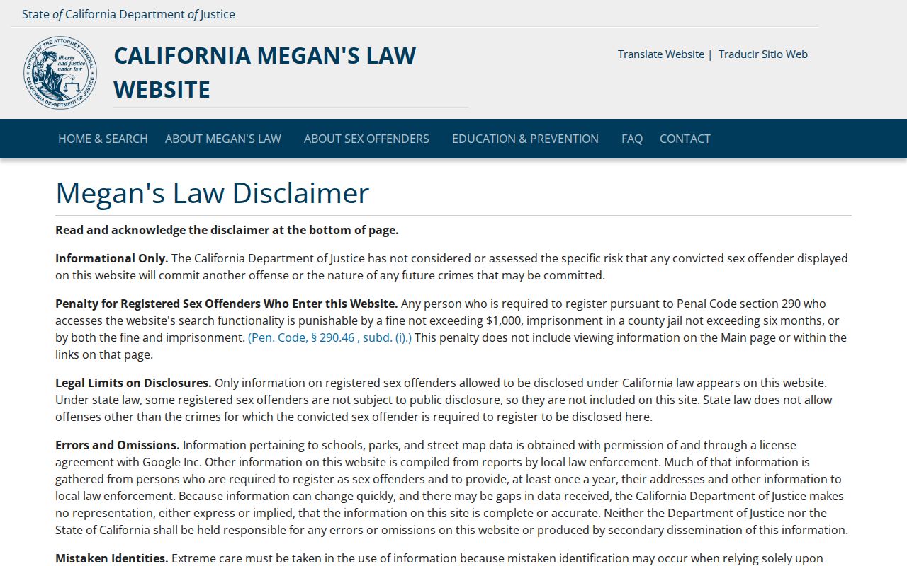 Tulare County people search California registry legal notice